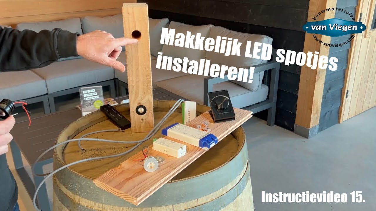 #15 Makkelijk zelf spotjes installeren binnen en buiten! - INSTRUCTIEVIDEO