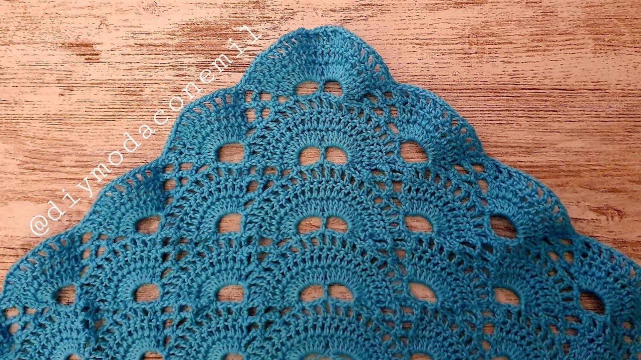 Como tejer chal valenciano a crochet fácil paso a paso