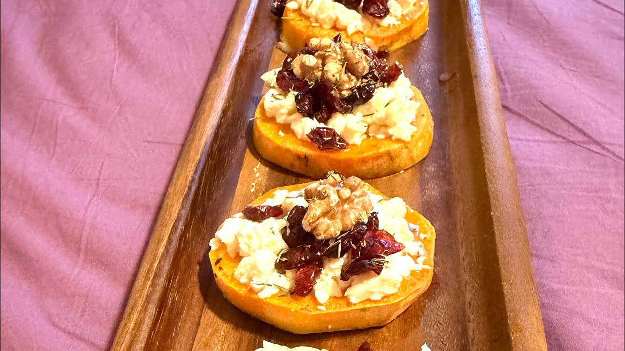 🧑‍🍳 CAMOTE CON QUESO, ARÁNDANOS y NUEZ 