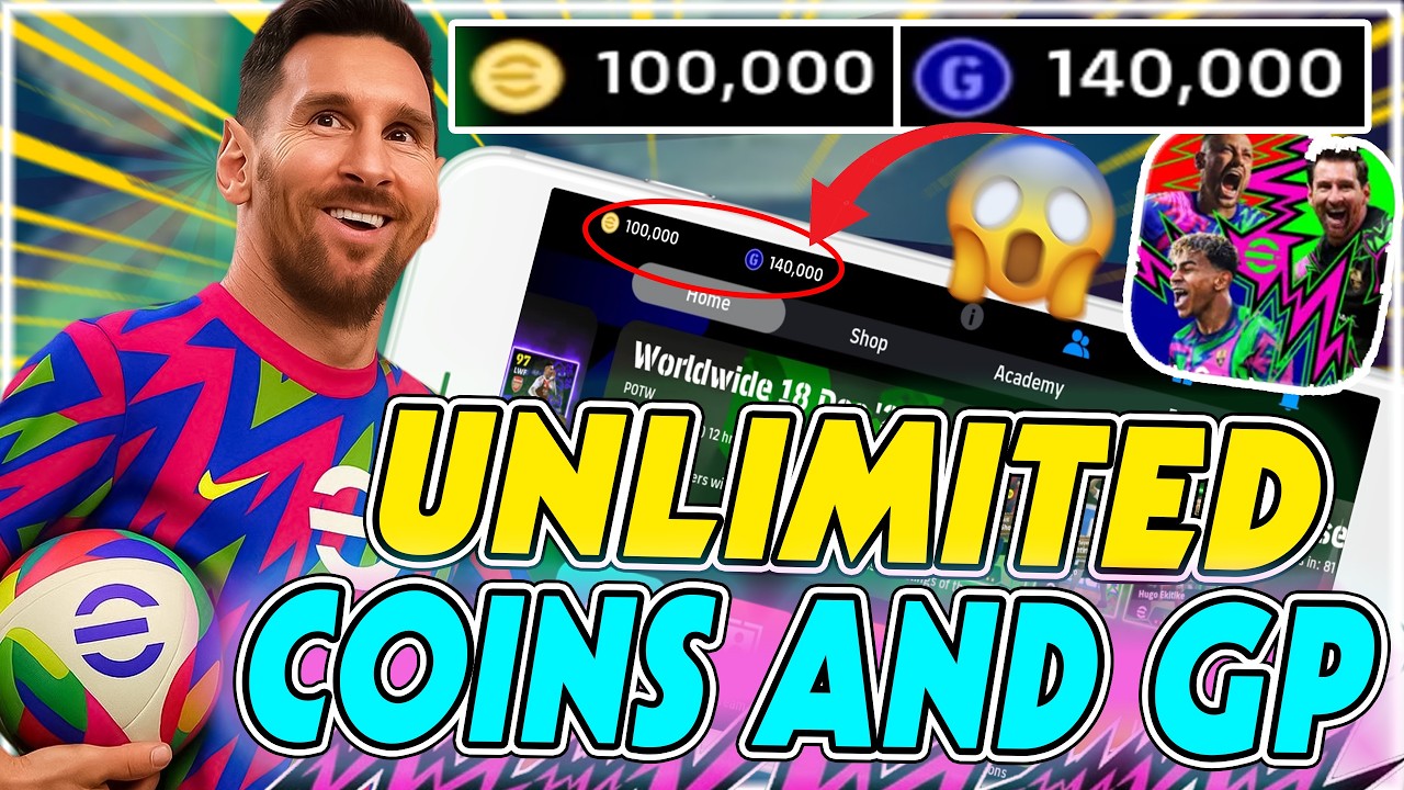 eFootball Mobile Hack ⚽ FREE Unlimited Coins & GP in eFootball 26 (No Ban)
