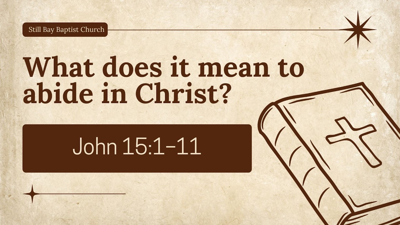 What does it mean to abide in Christ?