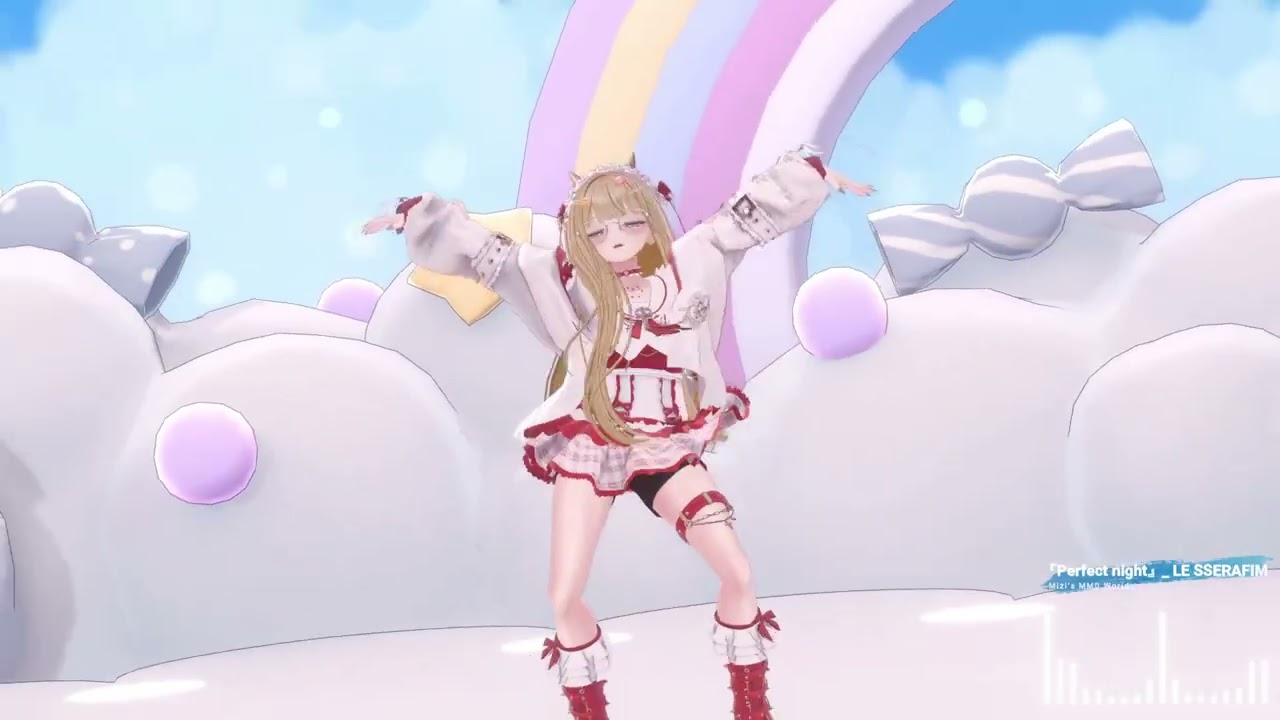 ◆【『Perfect night』_ LE SSERAFIM(르세라핌)】- VRCHAT MMD