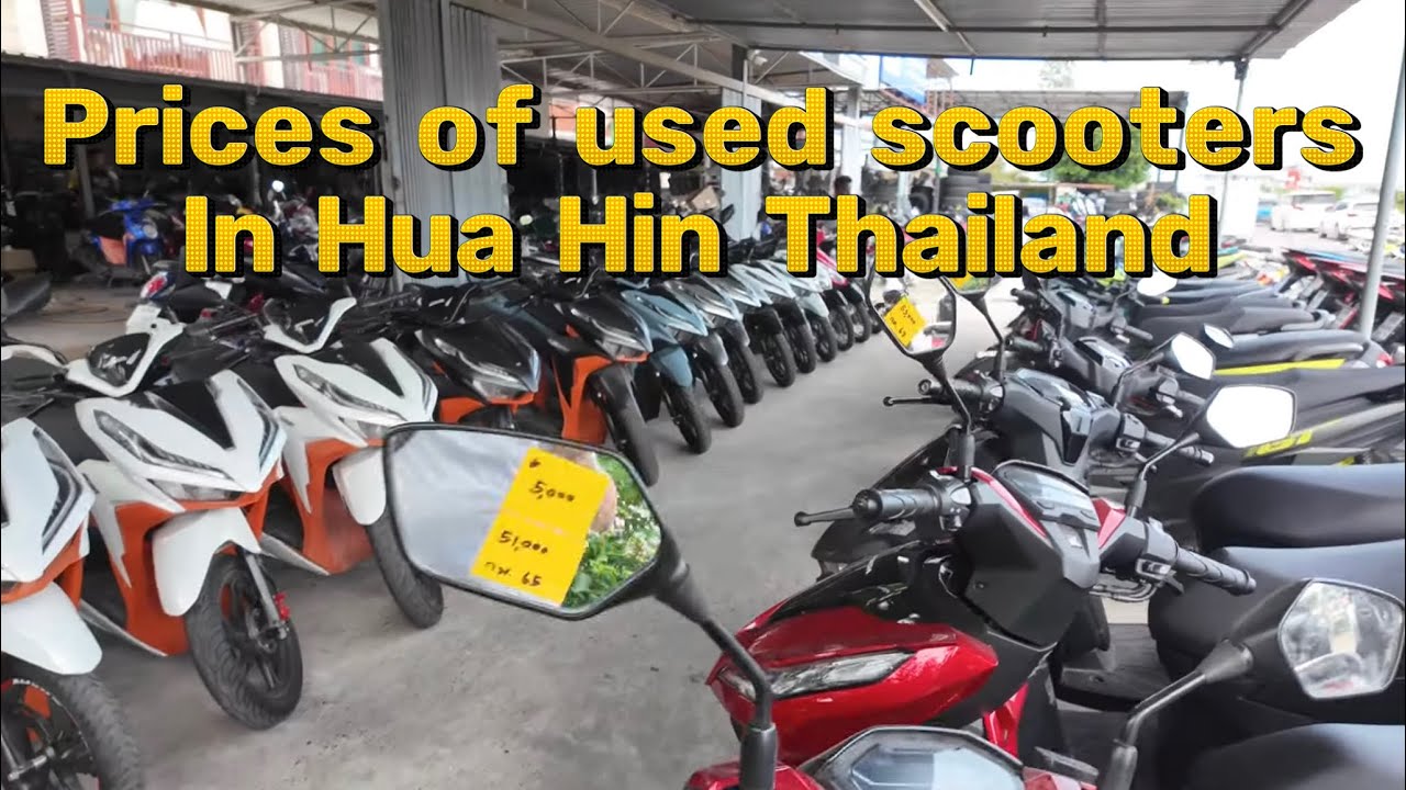 Prices of used scooters in Hua Hin