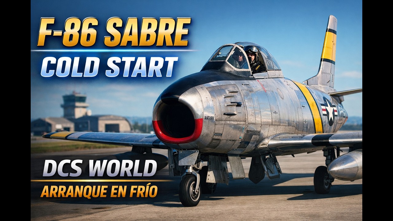 F-86 Sabre Cold Start | DCS World | Arranque en frío