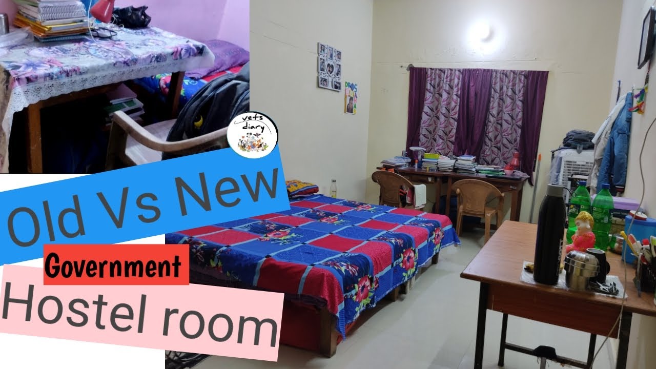 A Vet's Hostel Room|My OLD Vs NEW Hostel Room |Government Girl's Hostel |Best Hostel Room|Vets diary