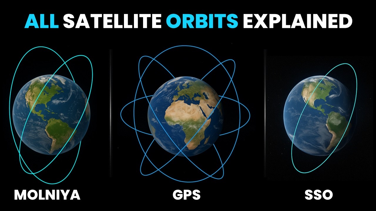 Different Orbit Types Explained - LEO, MEO, GEO, SSO and Molniya Orbits
