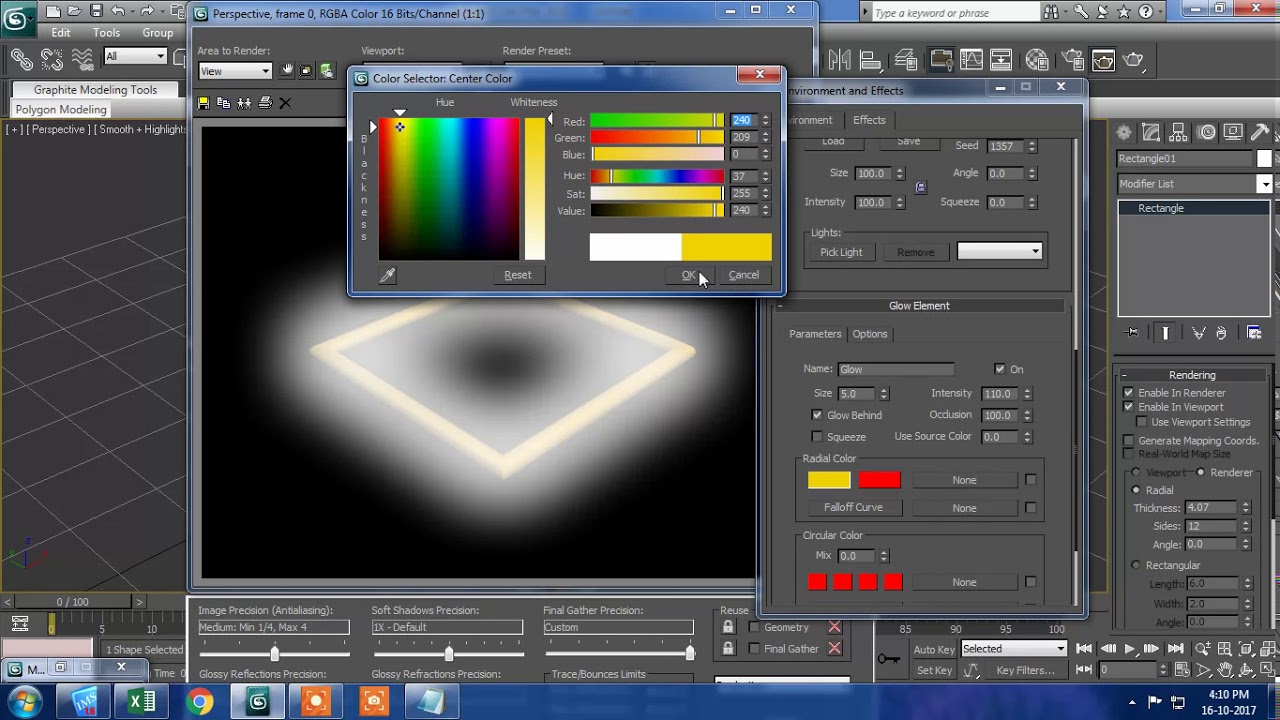 GLOW EFFECTS, POP LIGHT, 3DS MAX