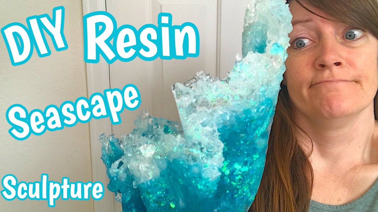 How to BEND and Shape Epoxy Resin into a Sculpture, Bowl, Vase!  Wave Inspired  DIY Tutorial!