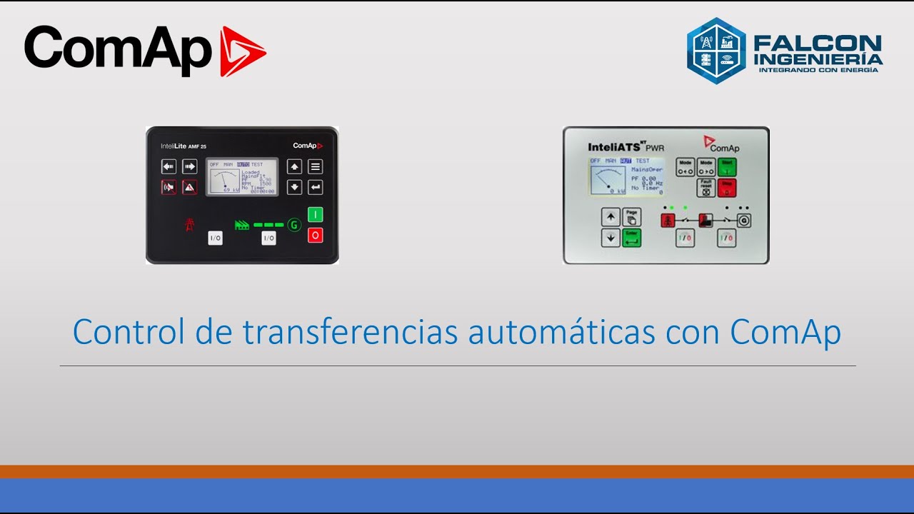 Control de transferencias automáticas con ComAp