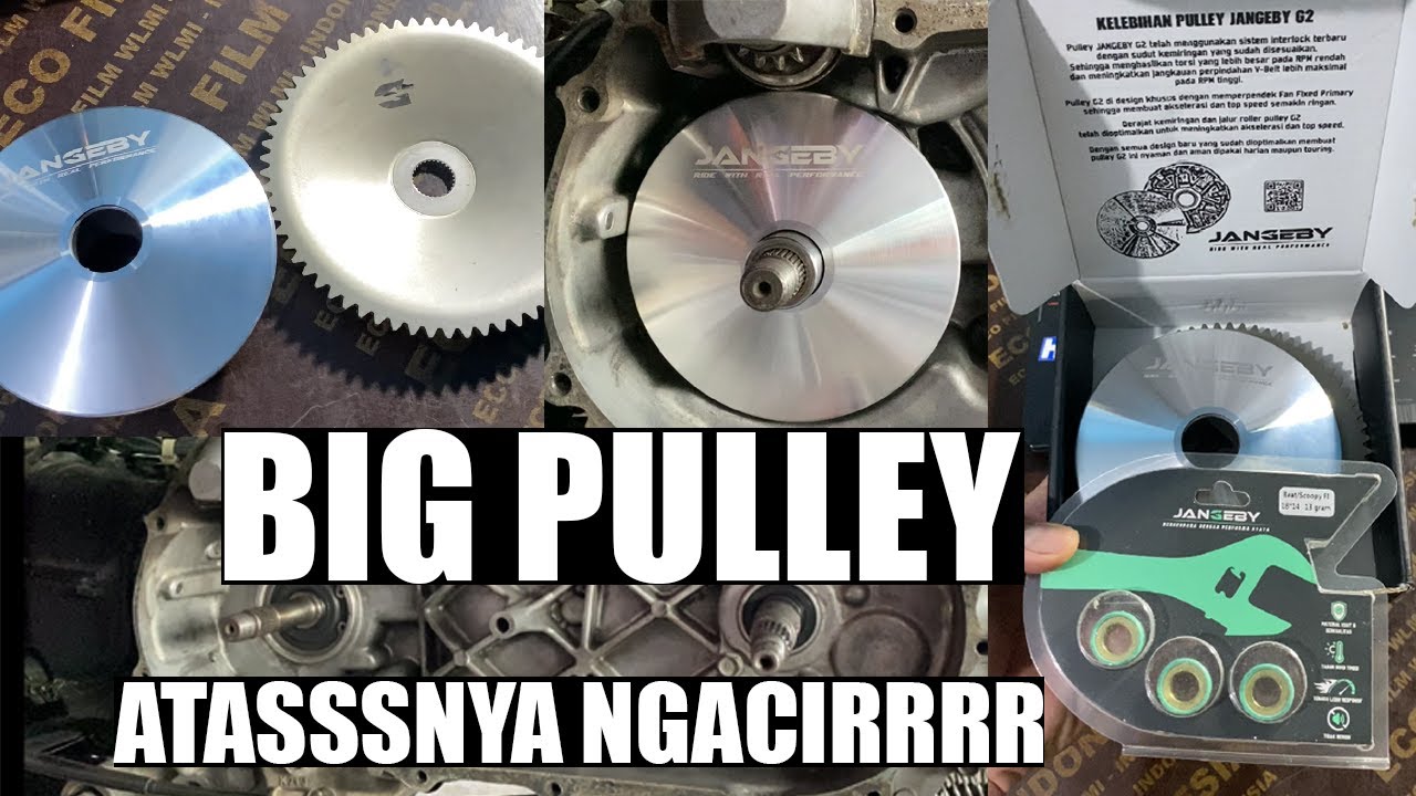PASANG PULLEY BEAT ESP K44 JANGEBY Di BEAT KARBU FI STARTER KASAR || ATAS OKEEH BAWAH OKEEHH