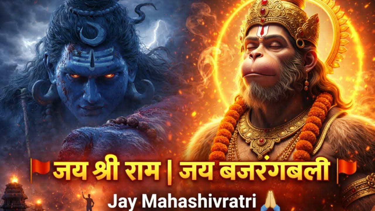 🔥 Har Har Mahadev vs Jai Hanuman | Mahashivratri Special Powerful Bhajan 2026 🚩