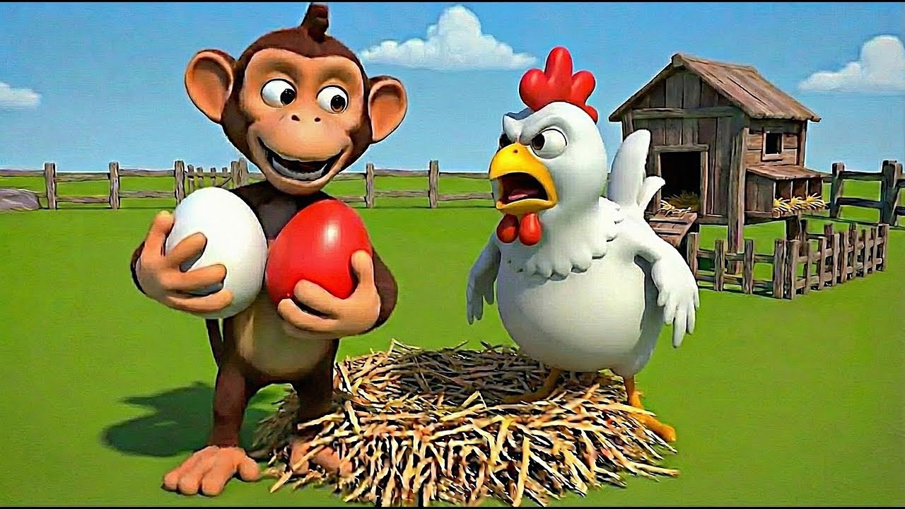 Old MacDonald Had a Farm 🐮 | Naughty Monkey Story 🐵 | Police Car Cartoon 🚓 | Kids Song