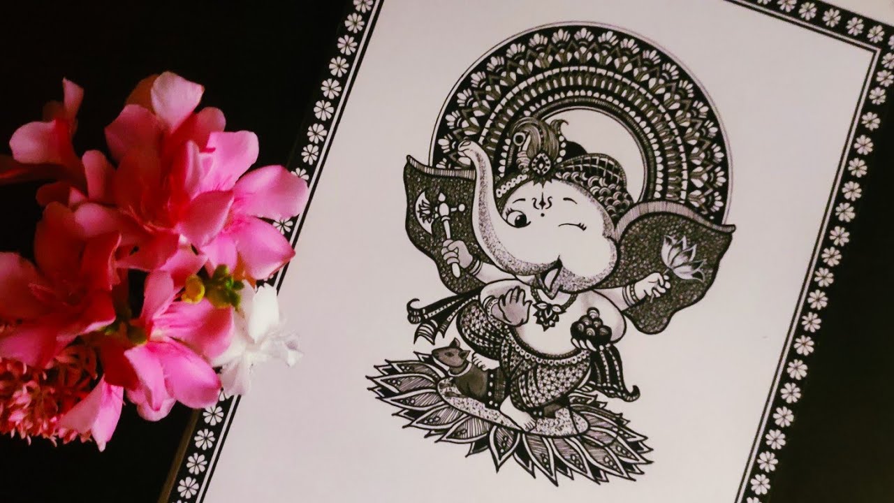 Ganesha Mandala Art|Vinayagar Chaturthi Special Art|Ganesha Doodle/zentangleart|Lord Ganesha Drawing