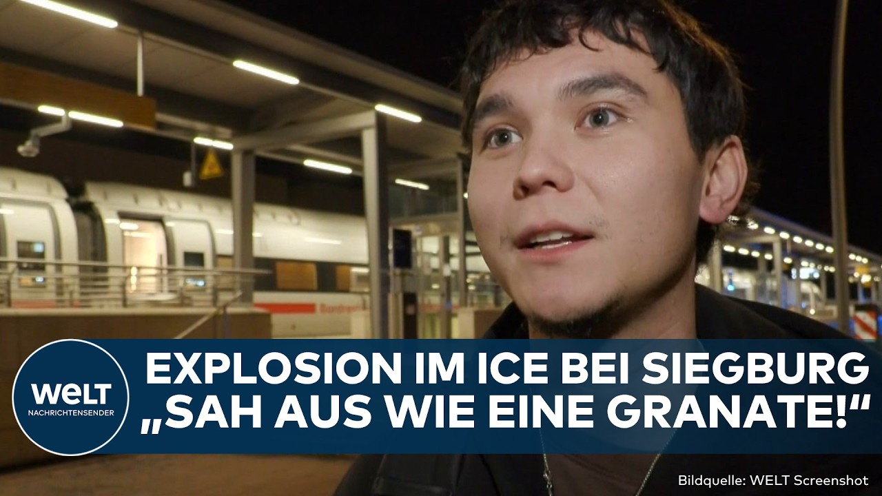 SIEGBURG: Explosion im ICE! Augenzeuge packt aus! Vermummter z&uuml;ndet B&ouml;ller und droht mit Anschlag