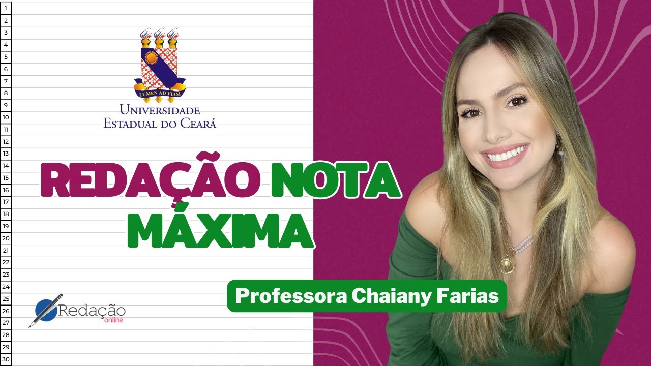Redação NOTA MÁXIMA| Vestibular UECE