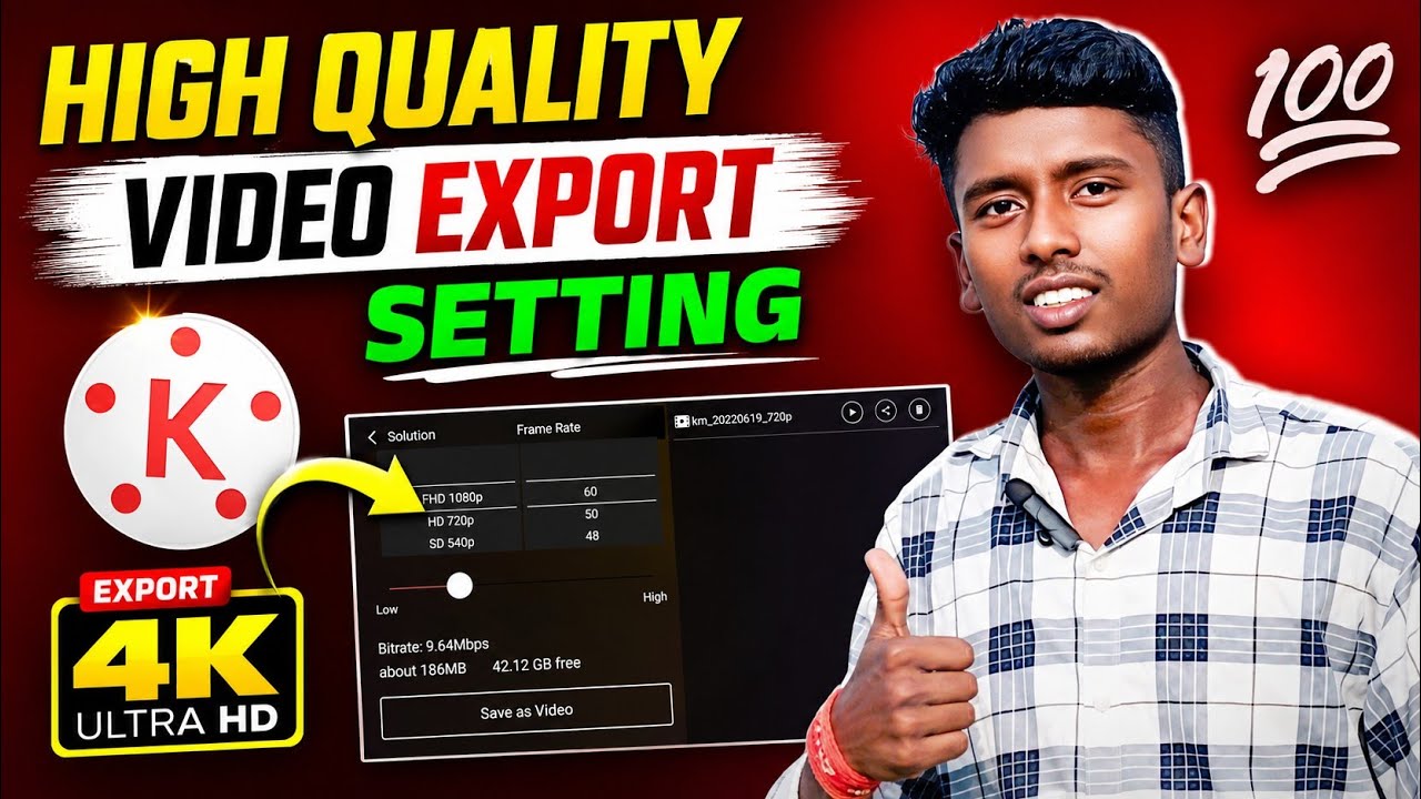Kinemaster Best Video Export Setting For YouTube |Kinemaster Export Setting Kinemaster Video Editing