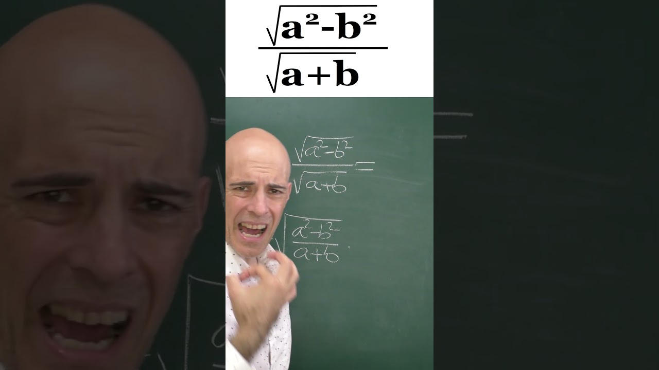 SIMPLIFICACI&Oacute;N DE LA FRACCI&Oacute;N ALGEBRAICA CON RA&Iacute;CES. Matem&aacute;ticas B&aacute;sicas