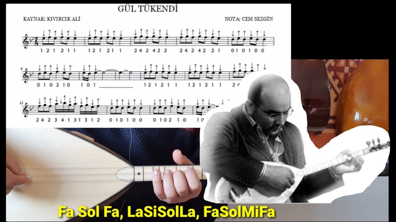 GÜL TÜKENDİ #solfej Kısasap bağlamada nota yerleri