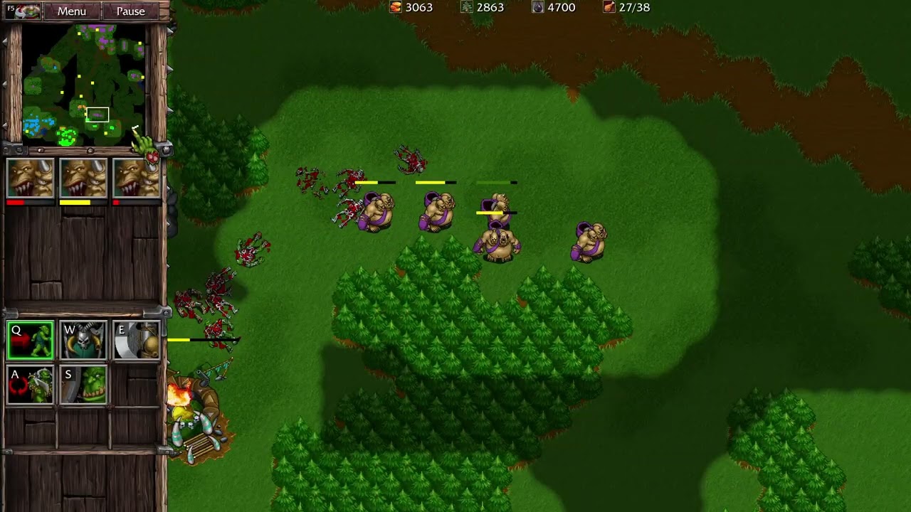 Warcraft 2 Remastered Garden of War 3v3
