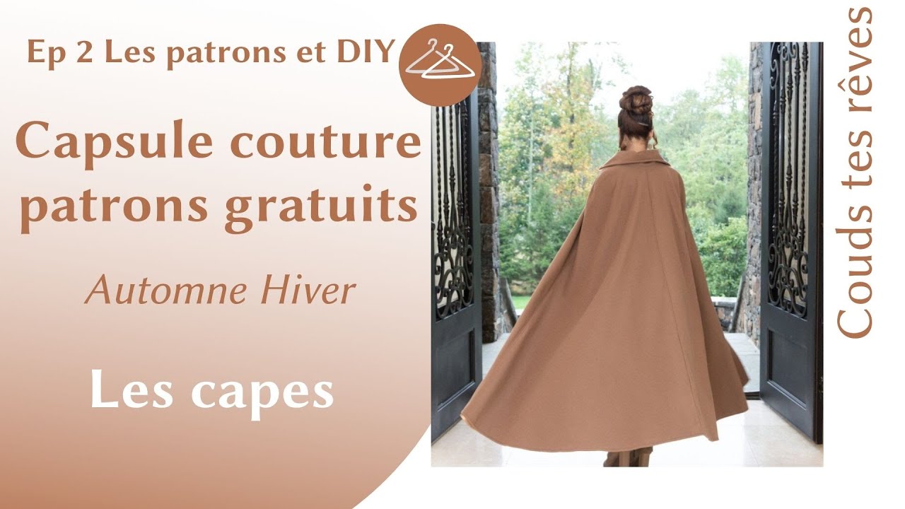 capsule couture patrons gratuits spéciale cape