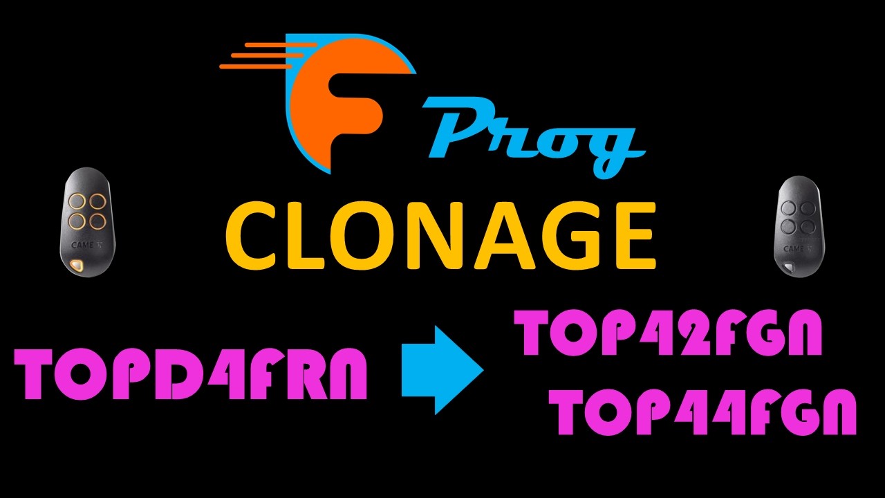 Comment copier une télécommande TOPD4FRN vers TOP42FGN ou TOP44FGN CAME