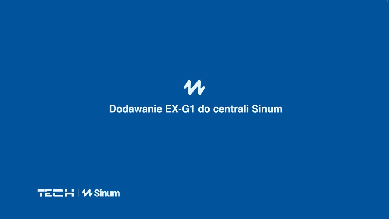 Dodawanie extendera sygnału  EX-G1 do centrali Sinum