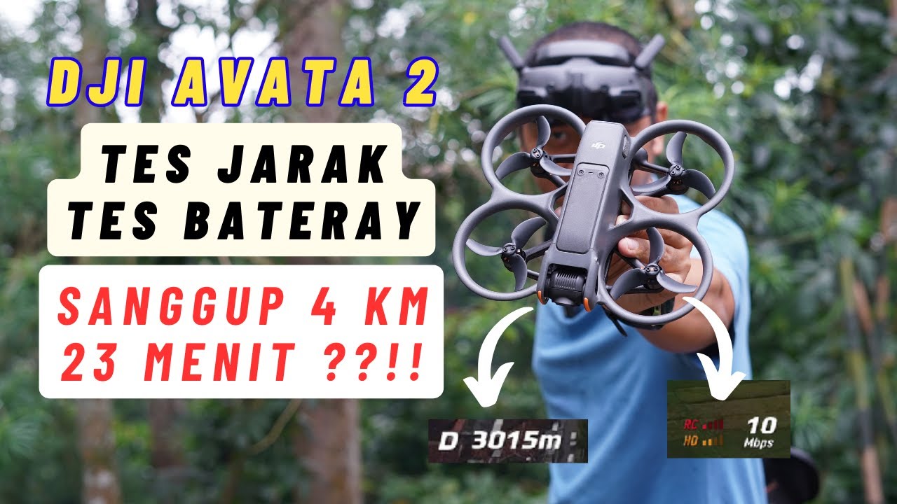 DJI AVATA 2 - Kekuatan SINYAL dan BATERAI Terbang dengan DJI FPV RC3 - Binding dan terbang