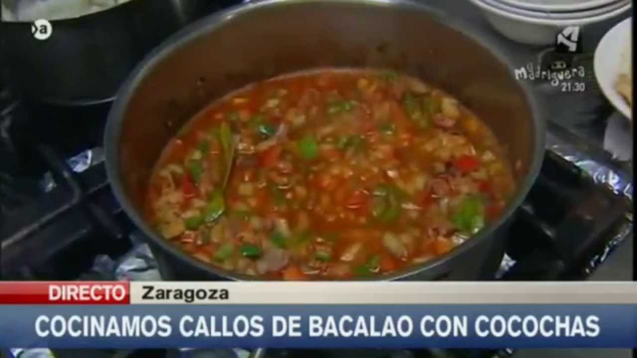 Receta de los Callos de Bacalao del Restaurante J3 de Zaragoza en Aragón en Abierto