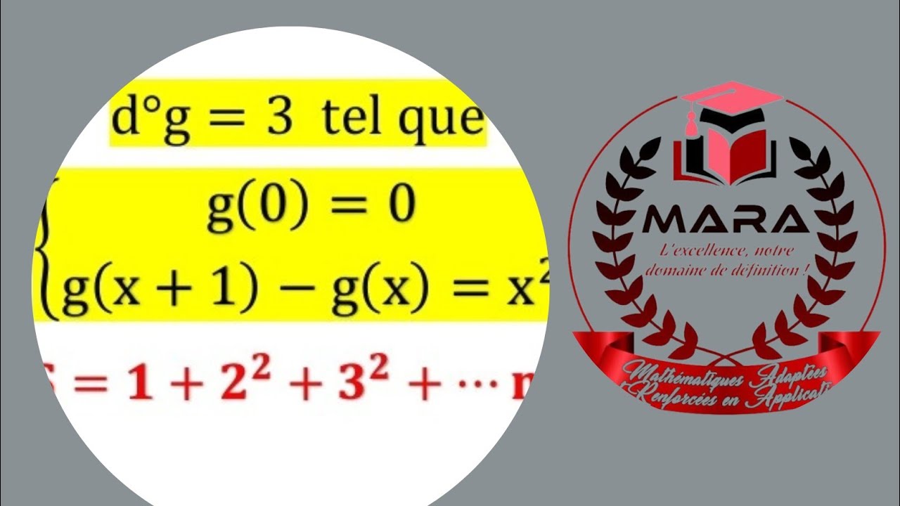 Comment trouver un polynôme de degré 3 et en déduire la somme S=1^2+2^2+....n^2