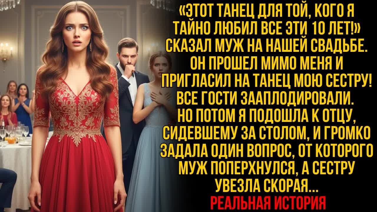 «Этот танец для той, кого я любил 10 лет!» сказал муж. Он прошел мимо меня и пригласил МОЮ сестру..