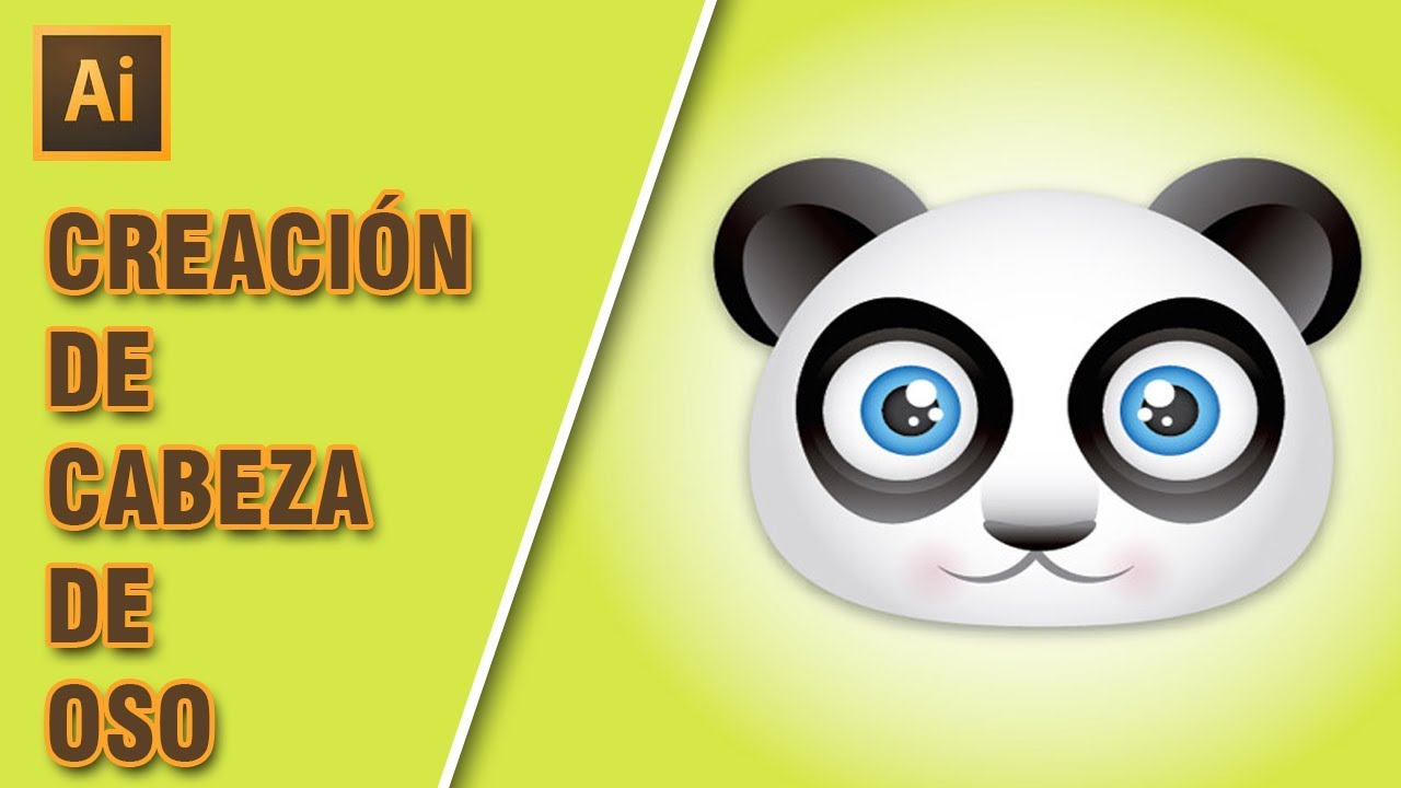 cabeza de oso en adobe illustrator tutorial