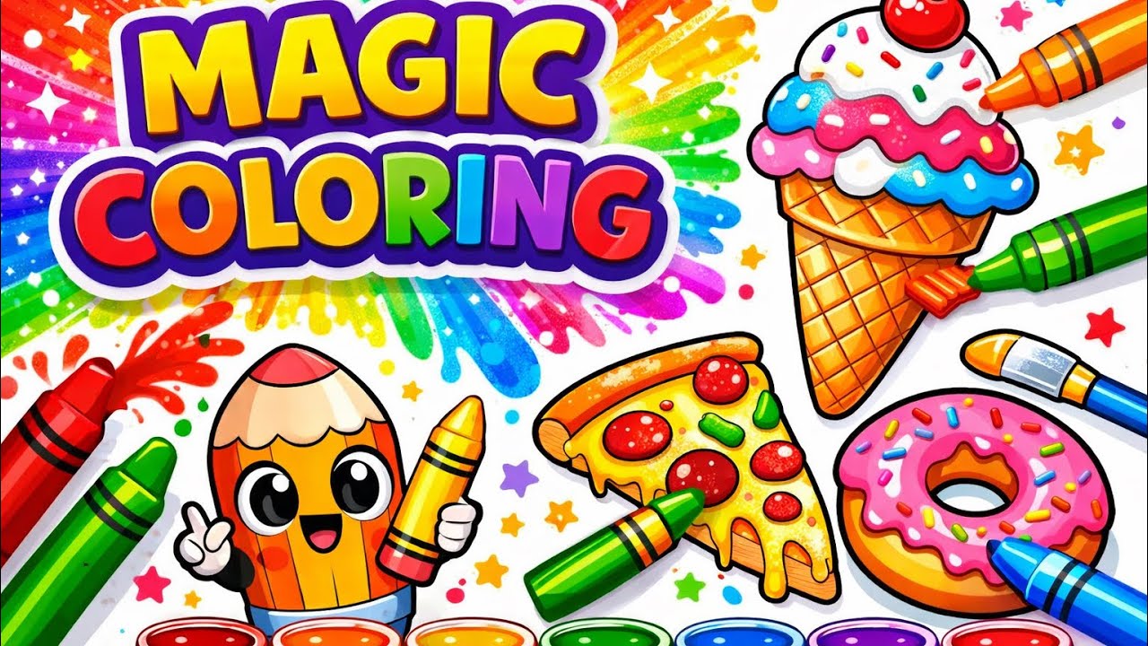 Magic Coloring Book for Kids | Learn Colors in a Fun Way
