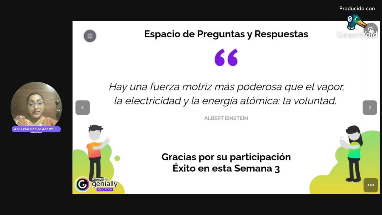 5° Espacio abierto de aprendizaje con tu Asesora Virtual_Semana 3