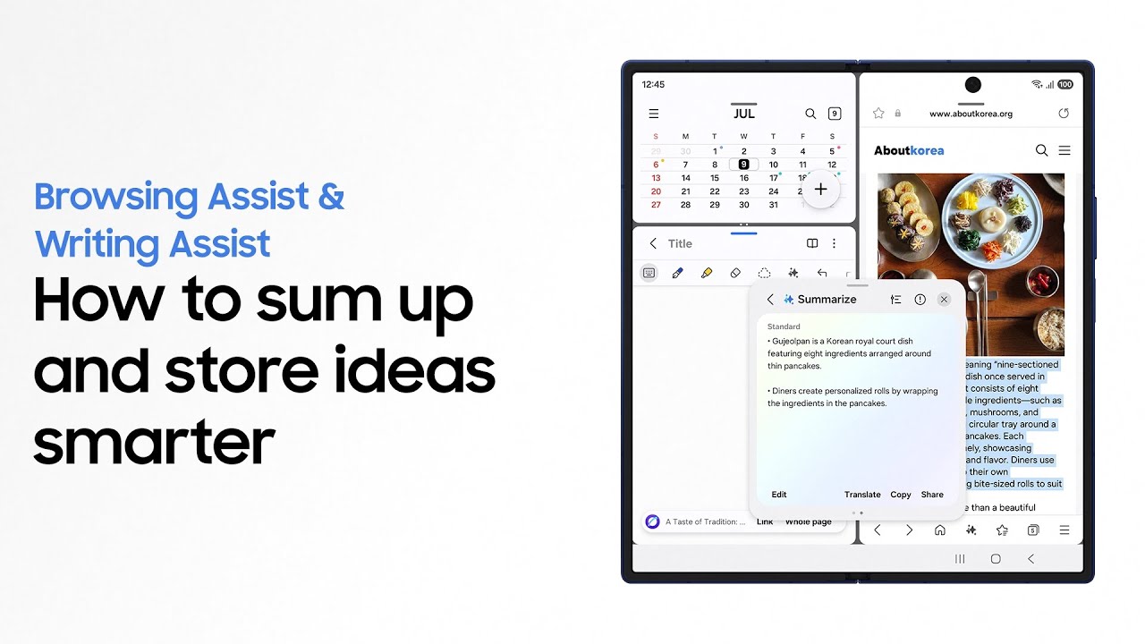 How to use Browsing Assist | Galaxy AI | Galaxy Z Fold7 | Samsung