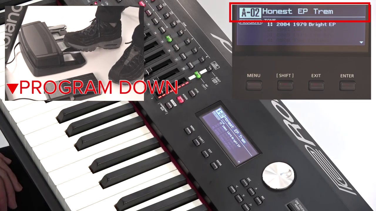 “Using Pedals” Roland RD-2000 #09