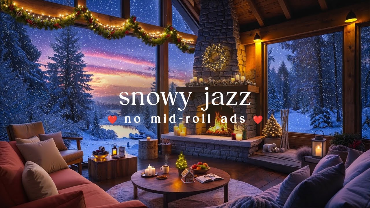 ❄️ Cozy Cabin Caf&eacute; Jazz (NO MID-ROLL ADS) &ndash; Cozy Winter Ambience for Study, Relaxation & Focus
