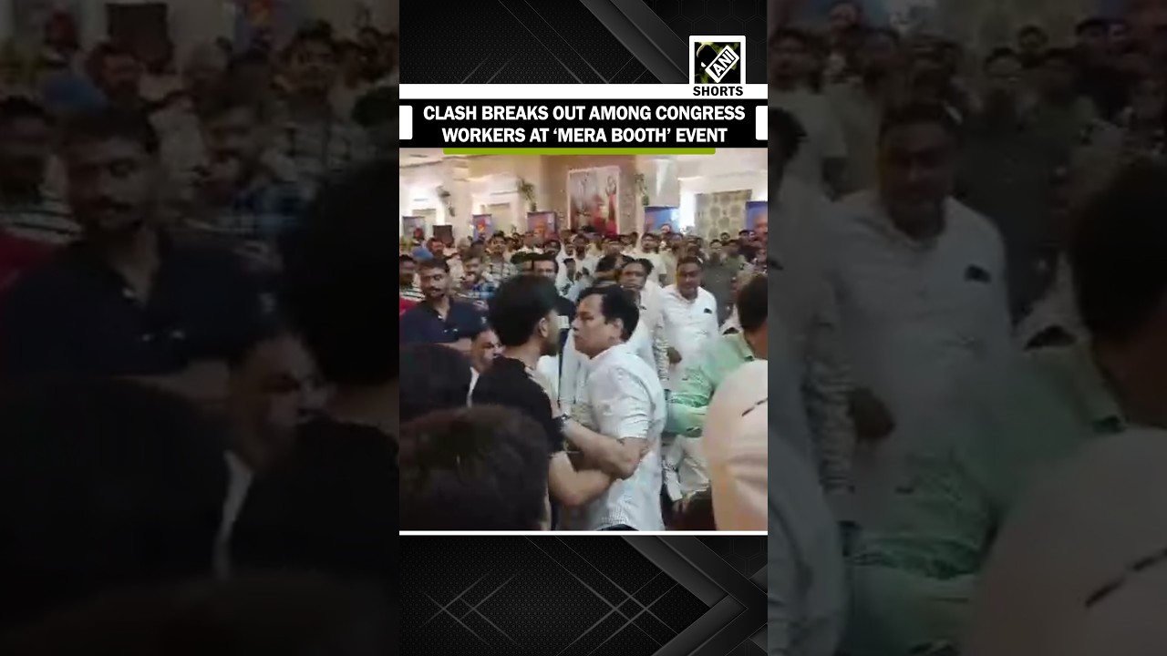 Scuffle breaks out among congress workers at meeting attended by Raja Warring, Bhupesh Baghel
