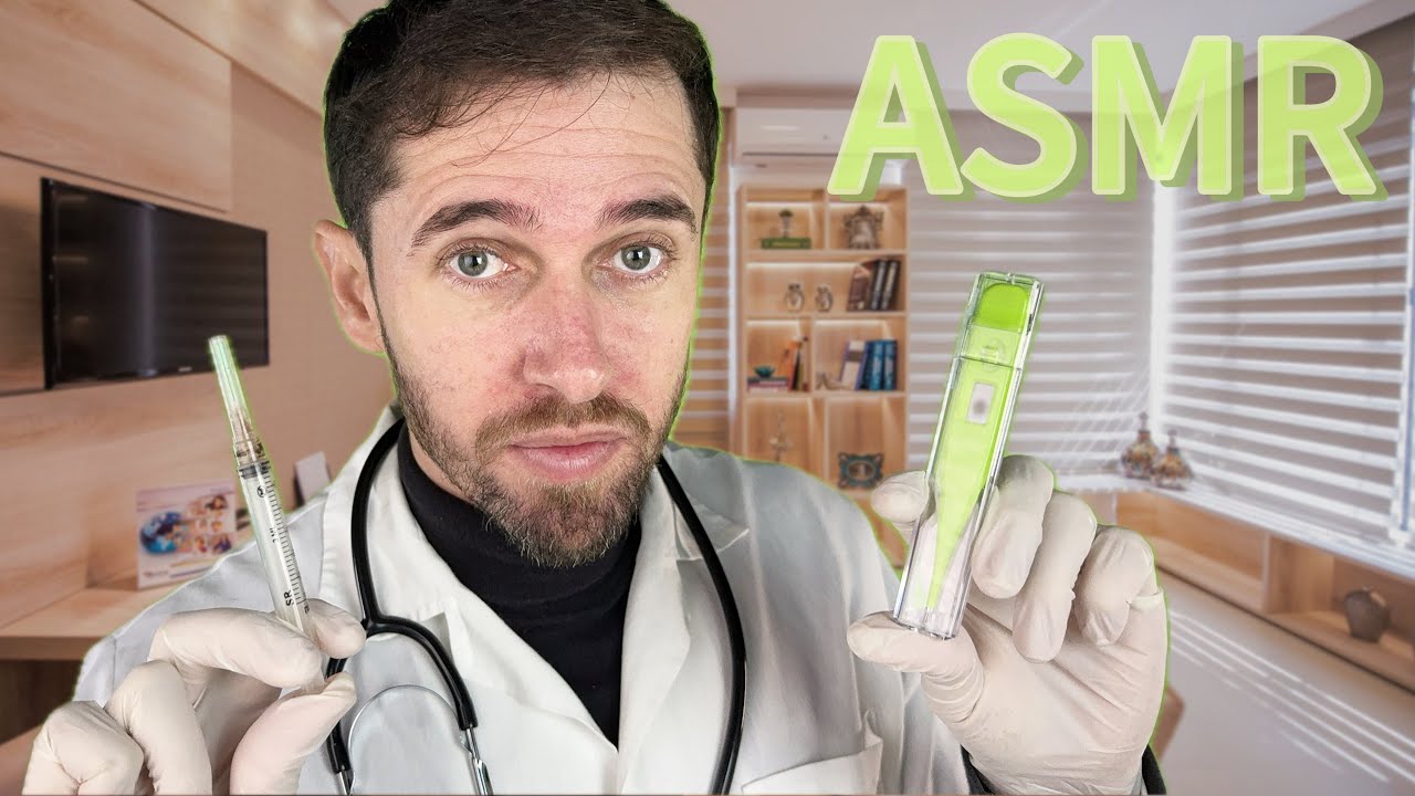 ASMR Médico cuidando de você antes de pegar no sono 🩺💤
