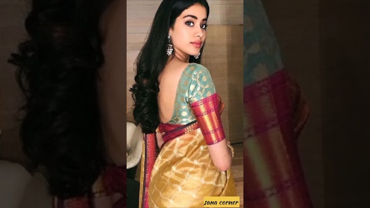 Silk saree blouse back neck design/ blouse design /