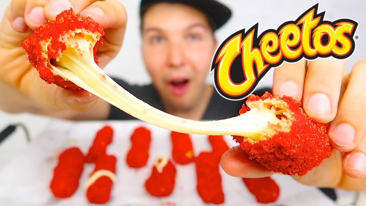 DIY HOT CHEETOS MOZZARELLA STICKS • Mukbang & Recipe