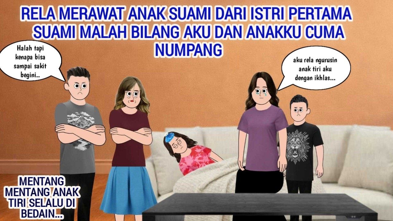 RELA MERAWAT ANAK SUAMI DARI ISTRI PERTAMA SUAMI MALAH BILANG AKU DAN ANAKKU CUMA NUMPANG