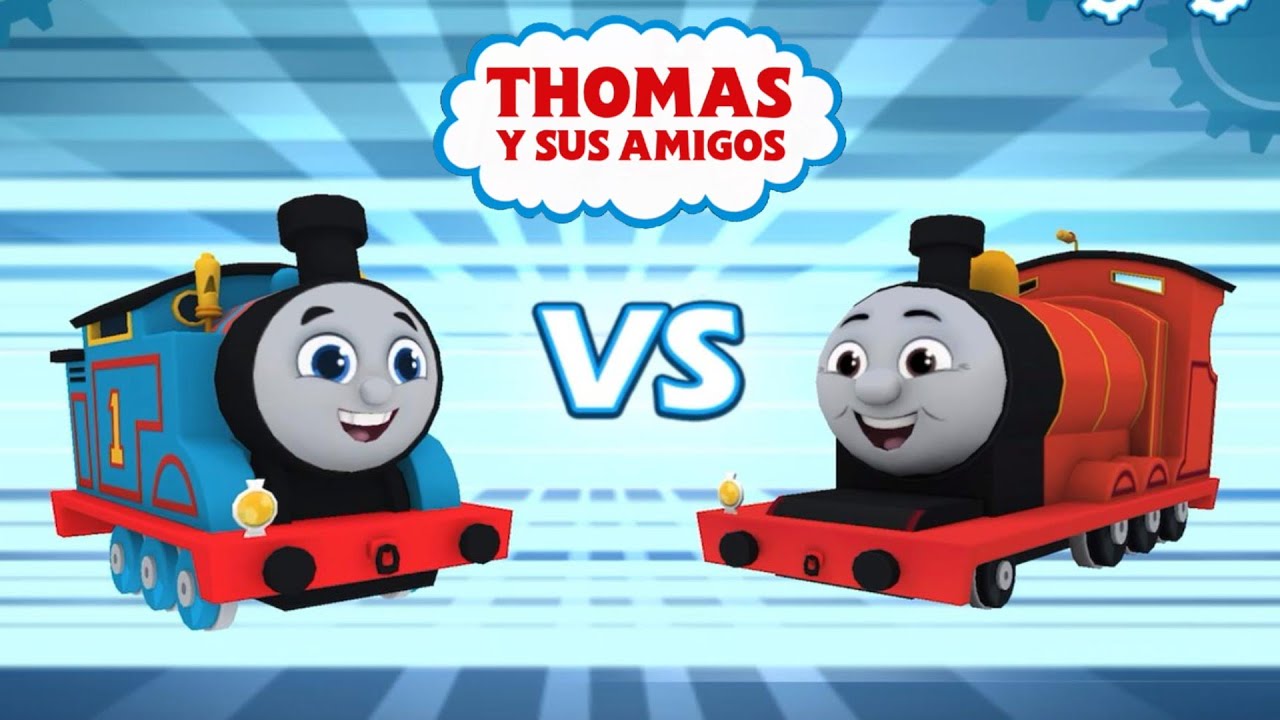 El tren Tomas y sus amigos en español. Tomas el tren contra todos!!.