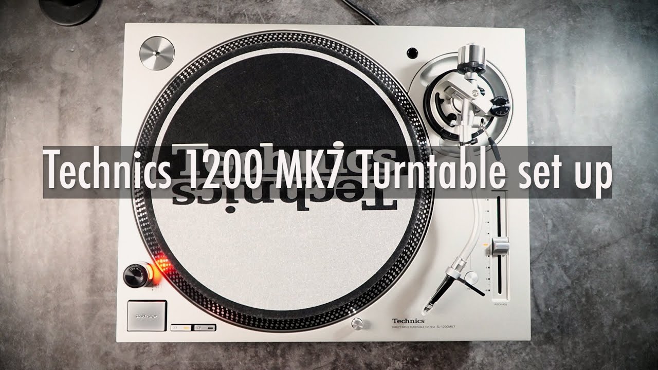 Technics 1200 MK7 Turntable unboxing and set up