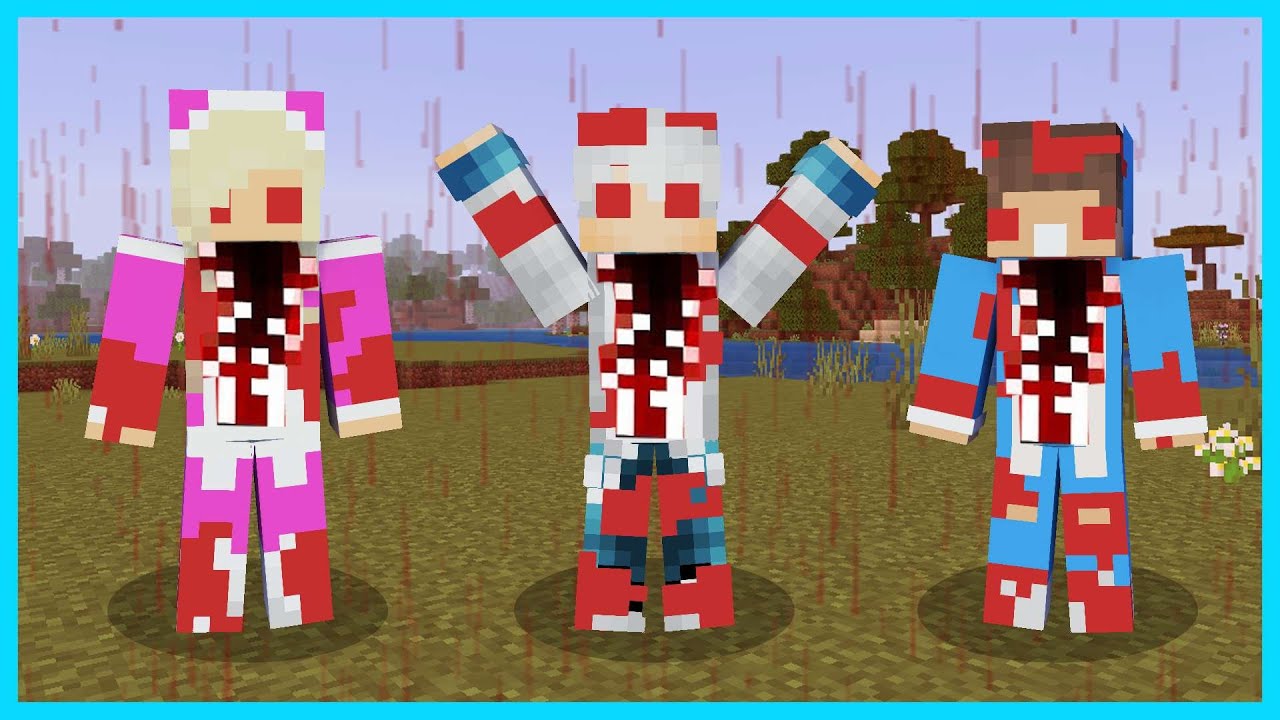 MIPAN & ZUZUZU MENEMUKAN HUJAN DARAH DI MINECRAFT SURVIVAL! MENJADI JAHAT DAN MENGERIKAN