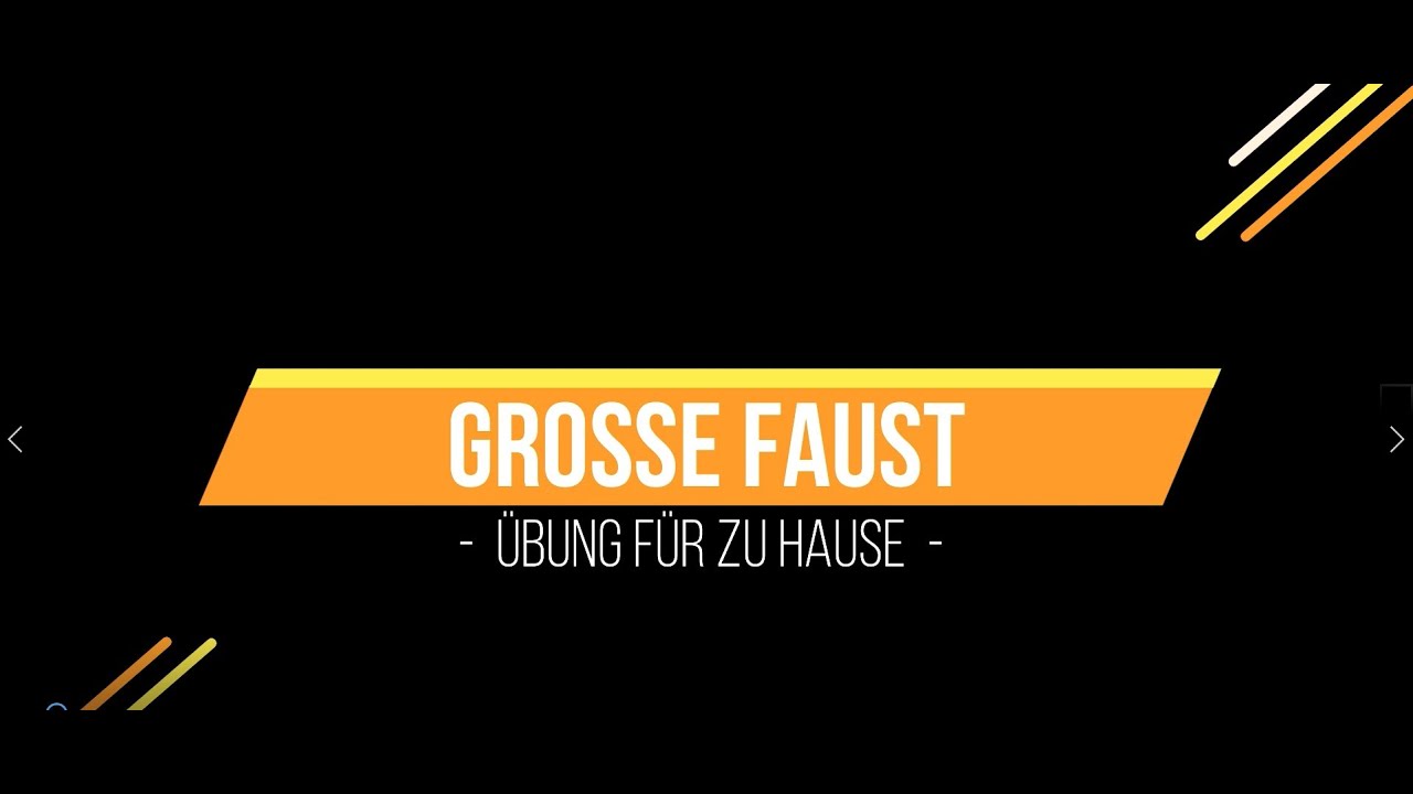 Große/kleine Faust - Übung für zu Hause - Fingerbeweglichkeit