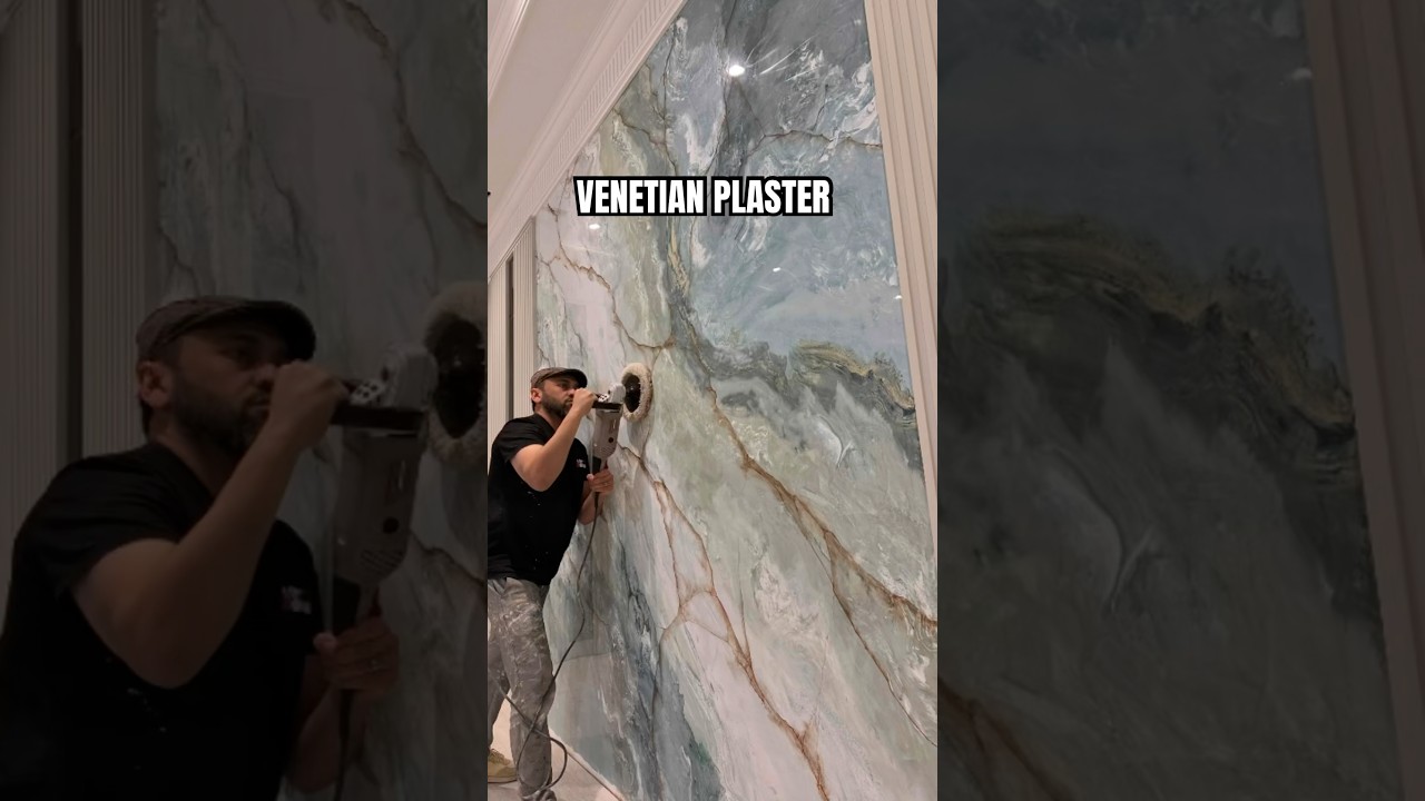 VENETIAN PLASTER MARBLE EFFECT!