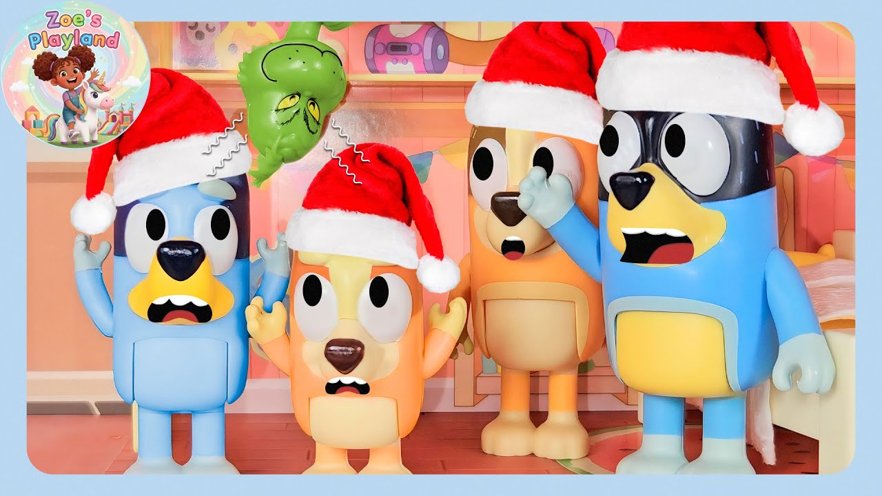 Bluey & The Grinch | Pretend Play & Spanish Lessons With Bluey 💙