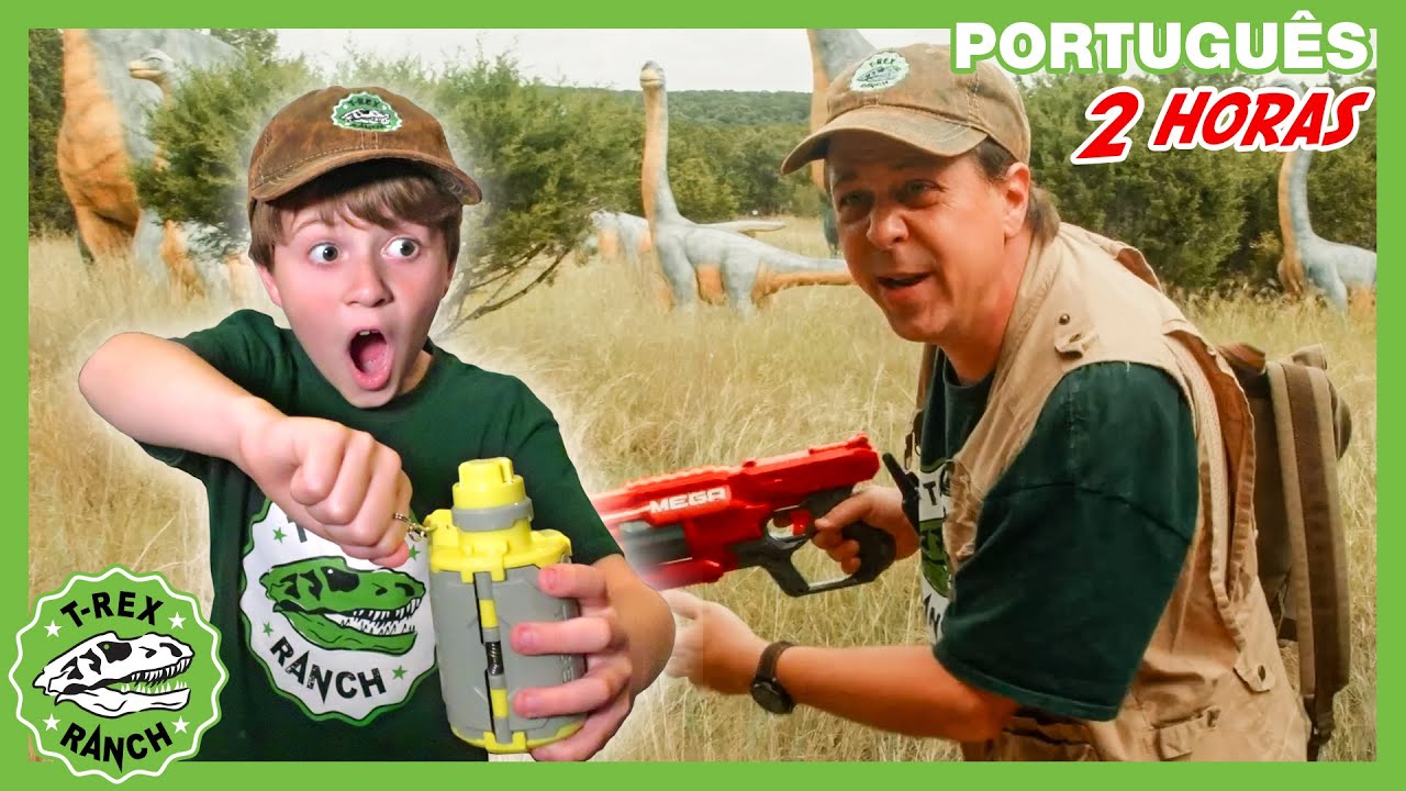 Dinossauros gigantes no Dinosaur World! |  | Parque do T-REX | Vídeos de Dinossauros para Crianças