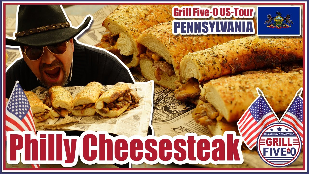 Philly Cheesesteak | Sandwich-Klassiker aus Philadelphia selber machen | Grill Five-0 US-Tour 🇺🇸🥪