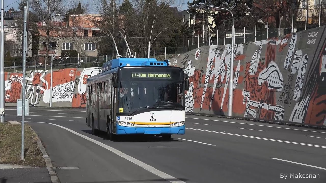 Trolejbusy v Ostravě 10-03-2023